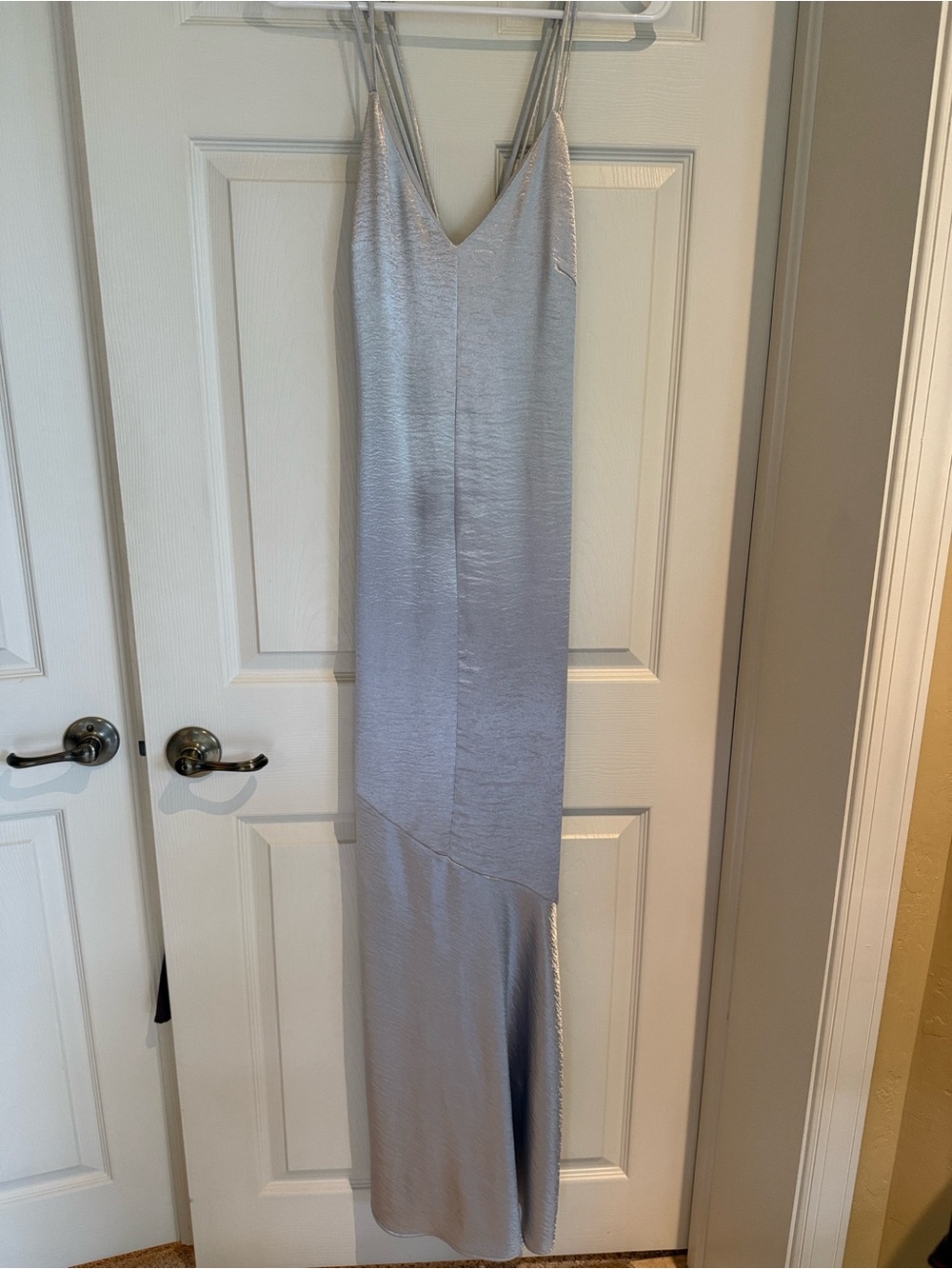 H&M Silver Shimmer Slip Dress